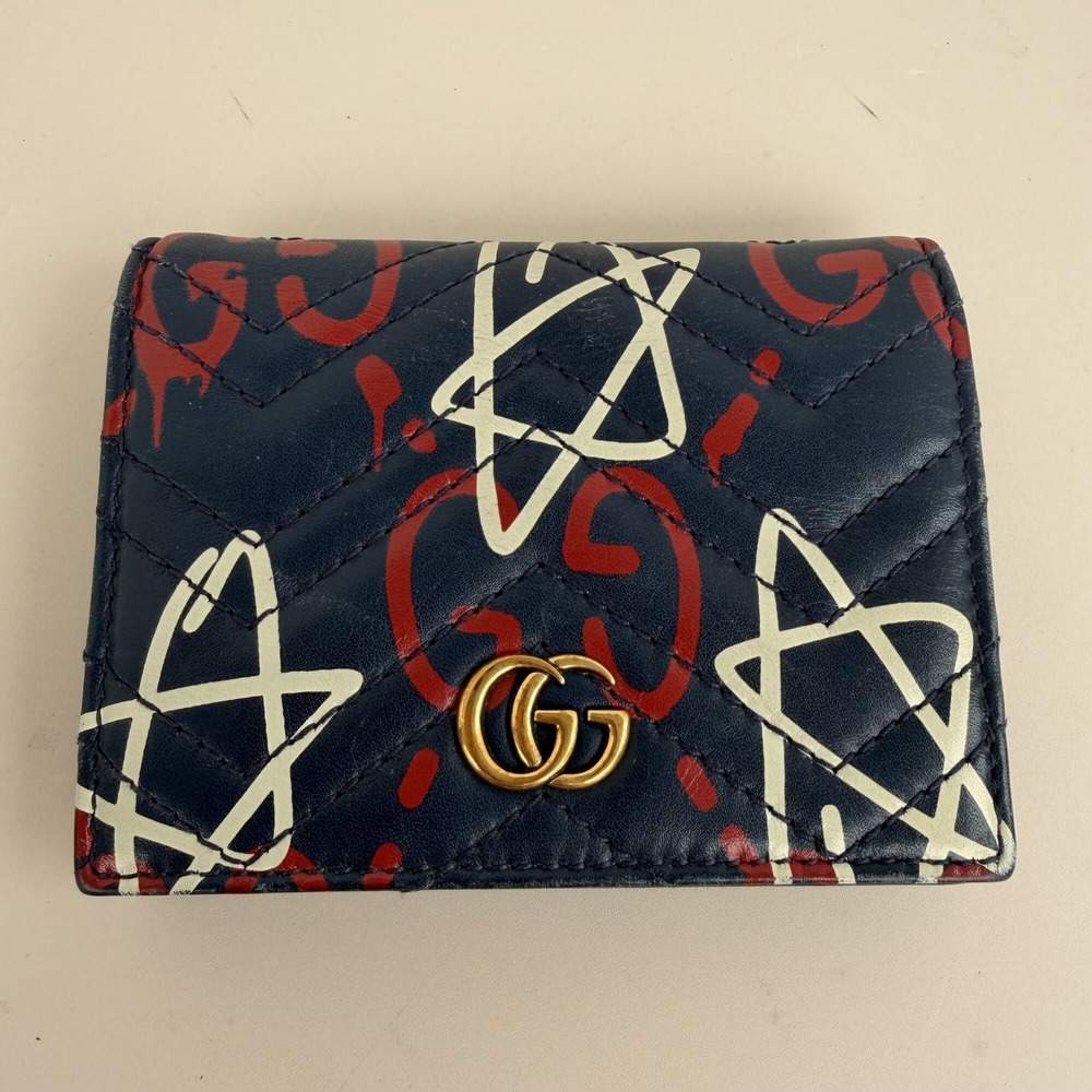 Gucci x Trouble Andrew GG Marmont Ghost Card Case Wallet